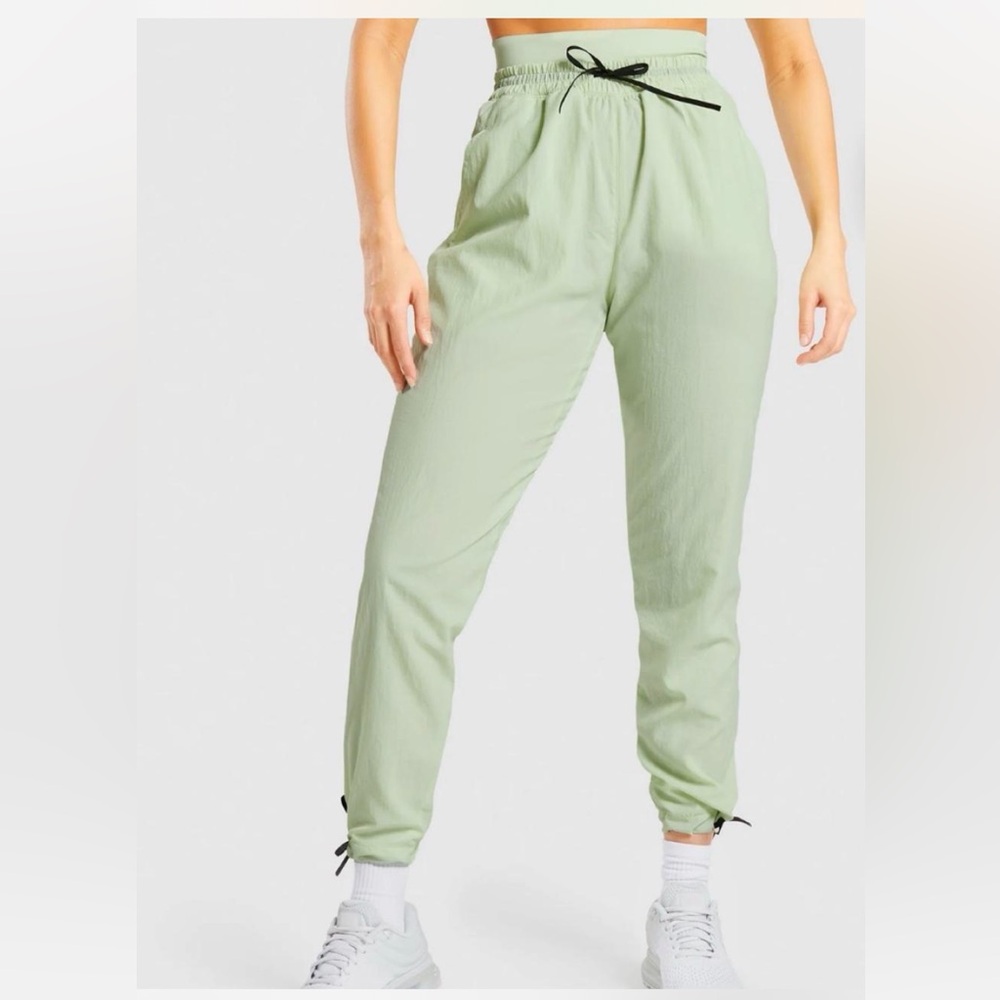 Light Green Drawstring Jogger Pants- Gymshark